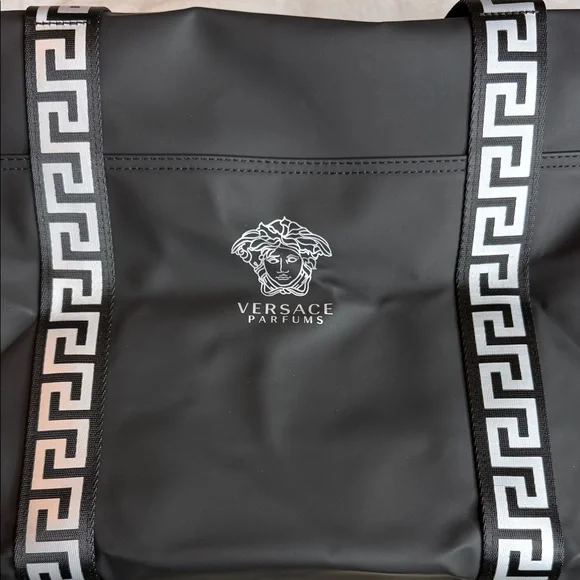 Versace Black and White Duffel Bag - Picture 4 of 12
